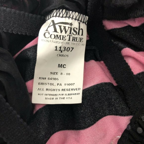 A Wish Come True Dance Costume Dress Tutu Pink Black MC Sequins Leotard Shorts - Picture 5 of 7